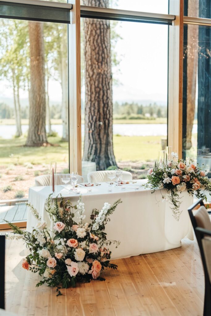 Repurposed flowers from Black Butte Ranch wedding ceremony